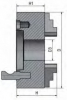 Четырехкулачковый токарный патрон Optimum CI4C  Ø 250 мм Camlock ASA D1-6", рис.4