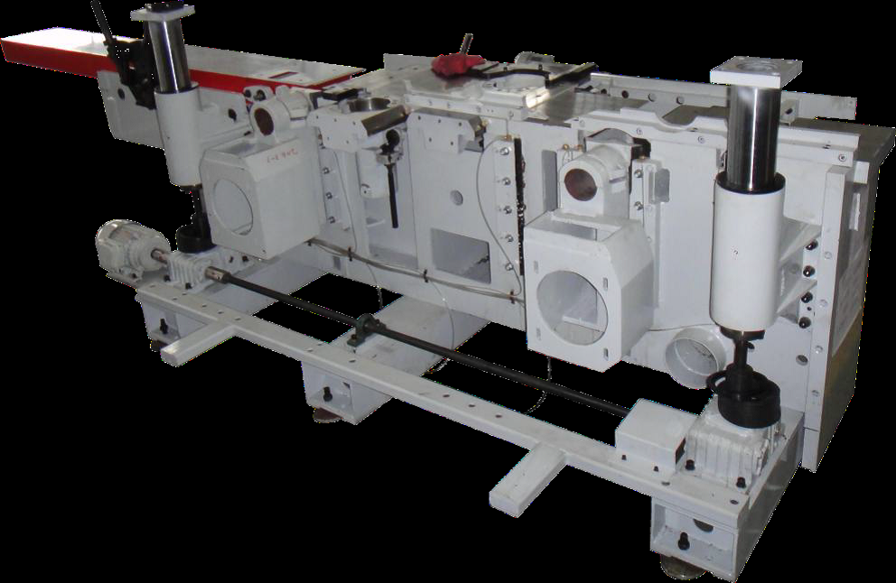 WoodTec 412 
  Комбинированная станина   Самый современный тип станины (сварная коробчатой формы с отдельными литыми элементами: шпиндельный агрегат, подающий и рабочие столы, подмоторные площадки, кожух стружкоотсоса)  Станина проходит специальн...