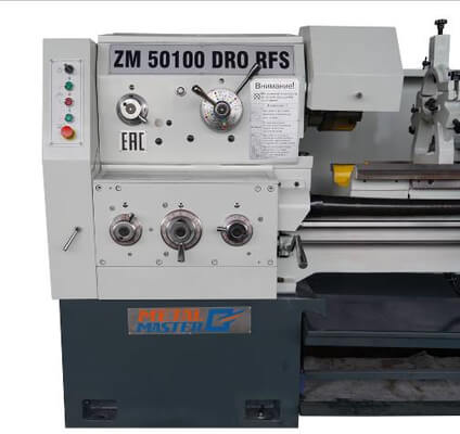 ZM 50150D DRO RFS Станок Metal Master ZM 50150 DRO RFS обладает удобной эргономикой управления, понятной любому токарю  Класс точности станка по ГОСТ 18097-93 – «Н»