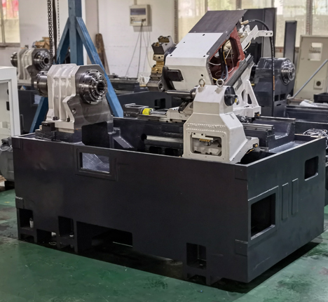BLIN BL-S300Y  Станина Конструкция обрабатывающего центра обеспечивает высокую производительность и точность, как при постоянных тяжелых точениях, так и при прерывистой обработке  Исполнение станины с наклоном обеспечивает легкий доступ к заготовк...